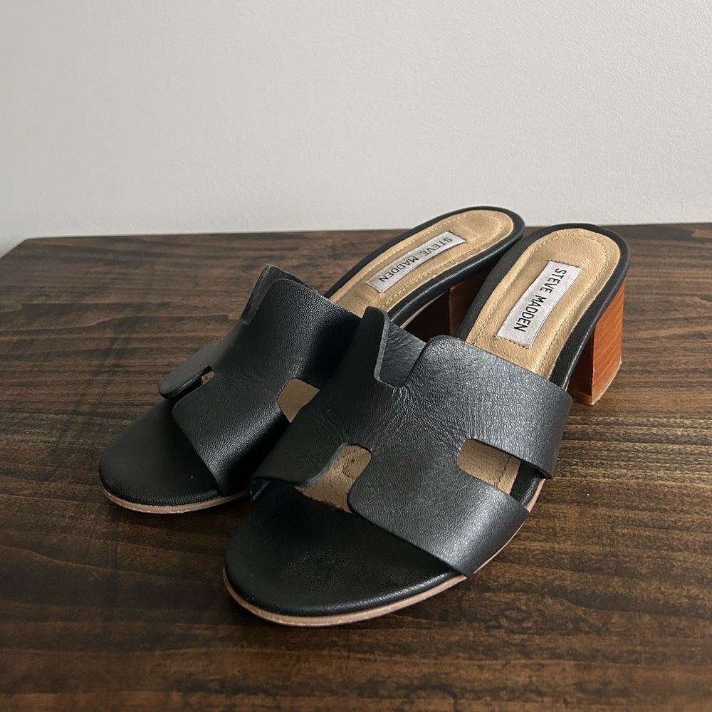 Steve Madden Foreva Block Heel Sandals, Size 7.